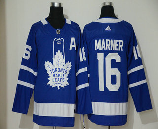 Men's Toronto Maple Leafs #16 Mitchell Marner Royal Blue With A Patch Adidas Stitched NHL Jersey