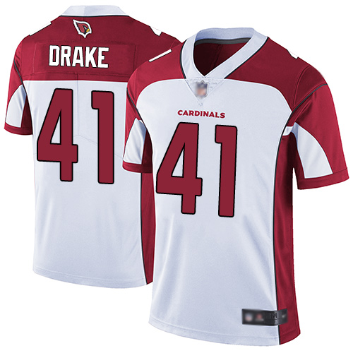 Cardinals #41 Kenyan Drake White Men's Stitched Football Vapor Untouchable Limited Jersey