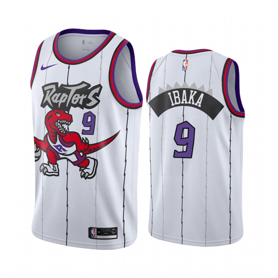 Nike Raptors #9 Serge Ibaka White 2019-20 Hardwood Classic Edition Stitched NBA Jersey