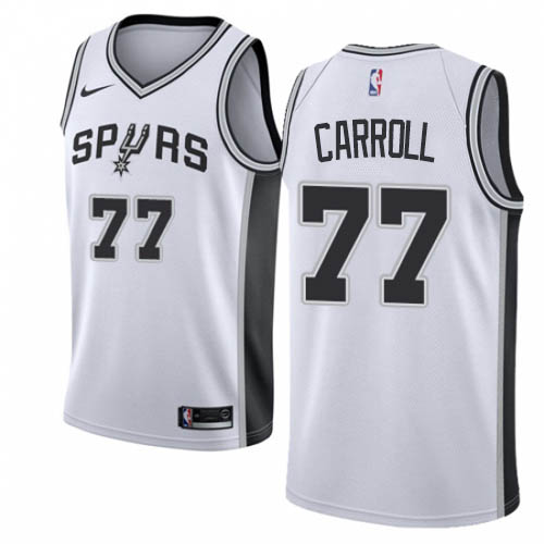 Nike Spurs #77 DeMarre Carroll White NBA Swingman Association Edition Jersey