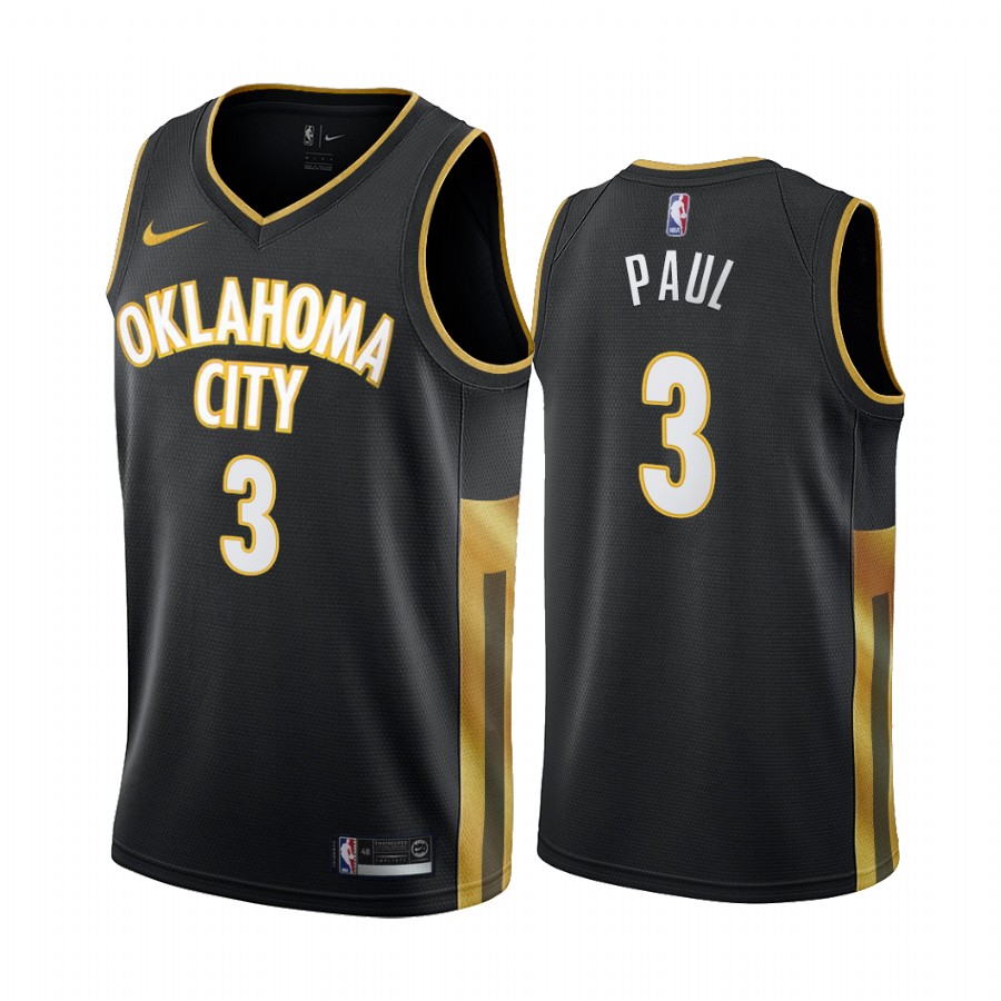 Nike Thunder #3 Chris Paul Black 2019-20 City Edition Swingman NBA Jersey