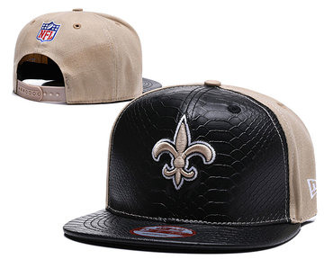 NFL New Orleans Saints Team Logo Black Adjustable Hat YD