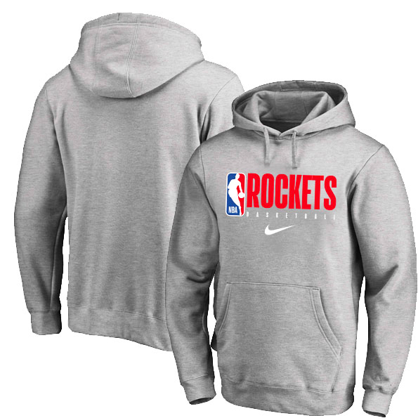 Houston Rockets Nike Spotlight Practice Performance Pullover Hoodie Heather Gray