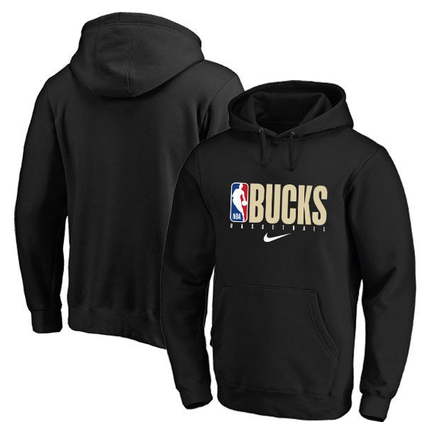 Milwaukee Bucks Nike Spotlight Practice Performance Pullover Hoodie Black