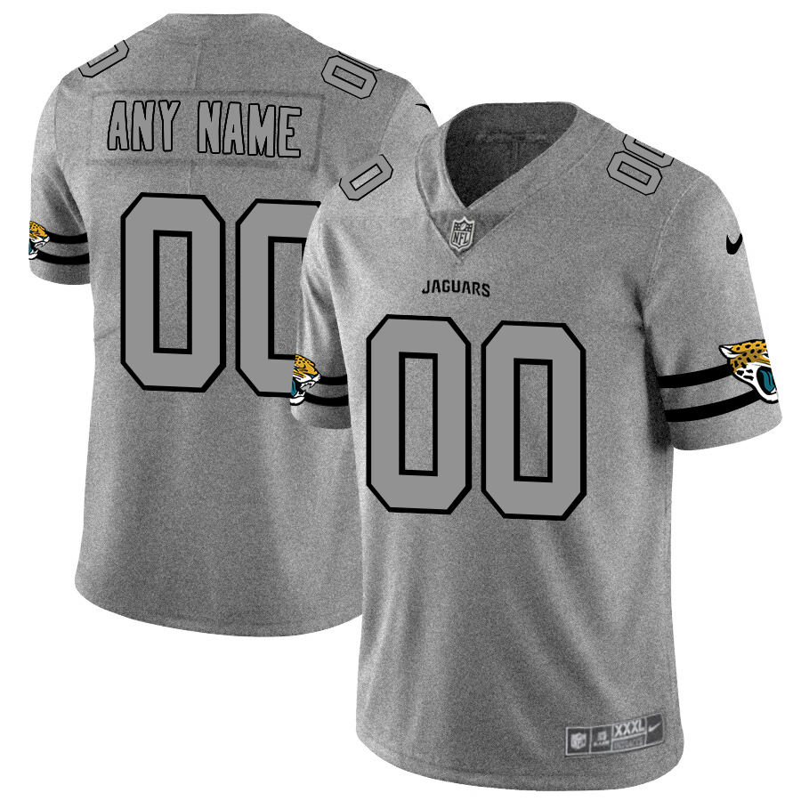 Nike Jaguars Customized 2019 Gray Gridiron Gray Vapor Untouchable Limited Jersey