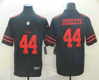 Men's San Francisco 49ers #44 Kyle Juszczyk Black 2017 Vapor Untouchable Stitched NFL Nike Limited Jersey