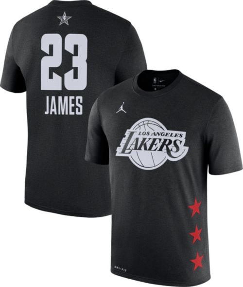 Jordan Men's 2019 NBA All-Star Game #23 LeBron James Dri-FIT Black T-Shirt