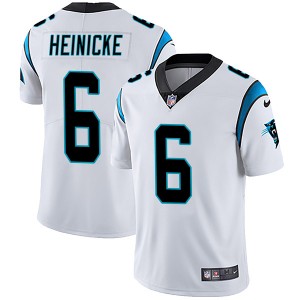 Youth Carolina Panthers Nike #6 Taylor Heinicke Limited White Vapor Untouchable Jersey