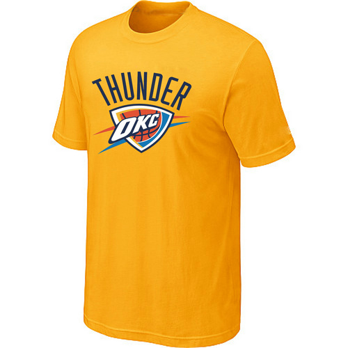 Oklahoma City Thunder Big & Tall Primary Logo Yellow NBA T-Shirt