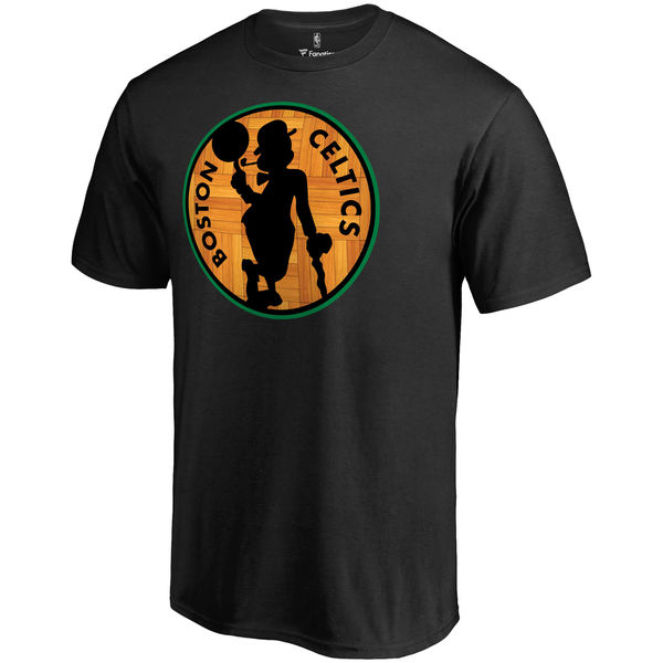 Men's Boston Celtics Fanatics Branded Black Hardwood T-Shirt