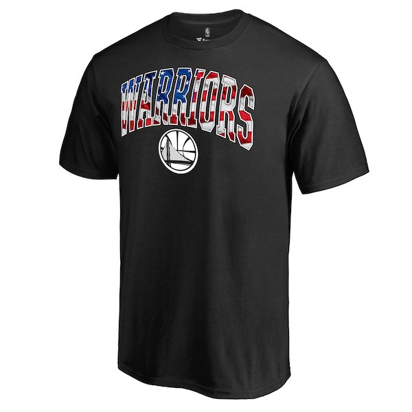 Men's Golden State Warriors Fanatics Branded Black Banner Wave T-Shirt