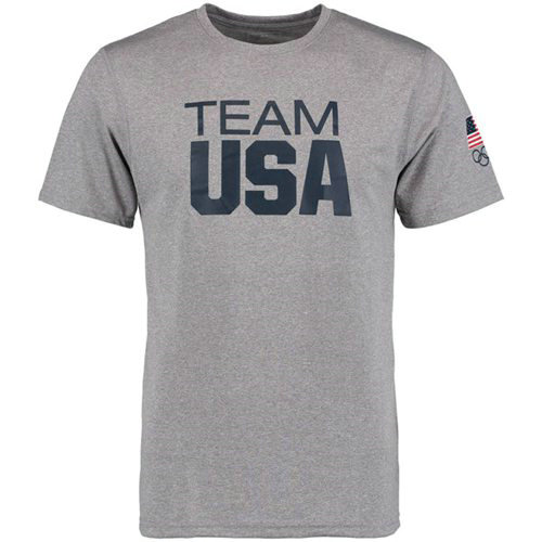 Team USA Coast to Coast Performance T-Shirt Heather Grey