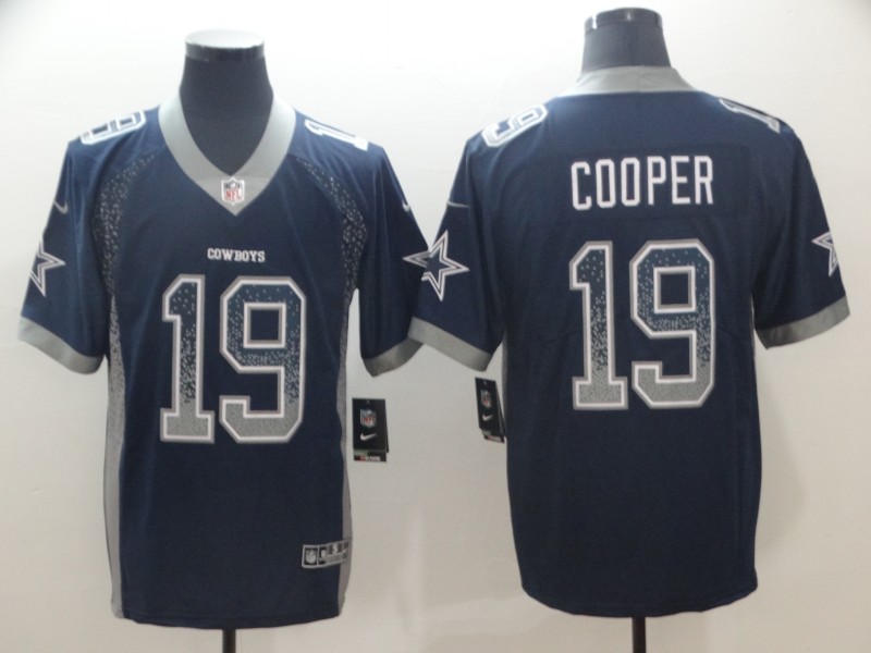 Nike Cowboys #19 Brice Cooper Navy Blue Team Color Men's Stitched NFL Limited Jersey