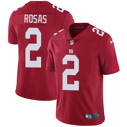 Nike Giants #2 Aldrick Rosas Red Alternate Men's Stitched NFL Vapor Untouchable Limited Jersey