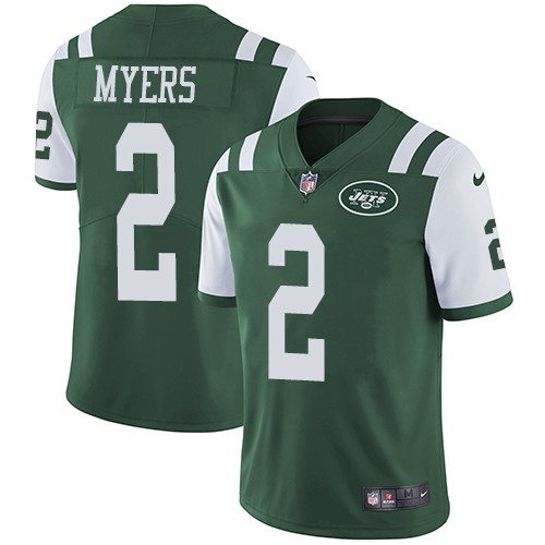 Nike Jets #2 Jason Myers Green Team Color Men's Stitched NFL Vapor Untouchable Limited Jersey