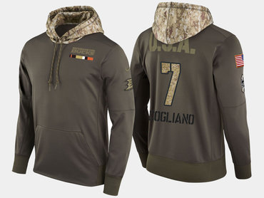 Nike Anaheim Ducks 7 Andrew Cogliano Olive Salute To Service Pullover Hoodie