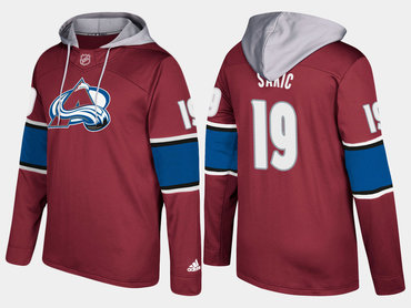 Adidas Colorado Avalanche 19 Joe Sakic Retired Burgundy Name And Number Hoodie