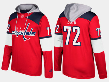 Adidas Washington Capitals 72 Travis Boyd Name And Number Red Hoodie