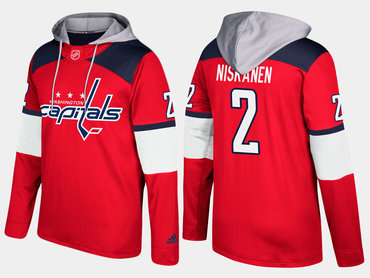 Adidas Washington Capitals 2 Matt Niskanen Name And Number Red Hoodie