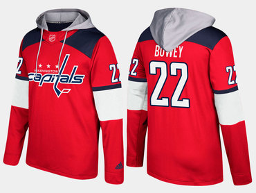 Adidas Washington Capitals 22 Madison Bowey Name And Number Red Hoodie