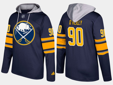 Adidas Buffalo Sabres 90 Ryan O'Reilly Name And Number Blue Hoodie