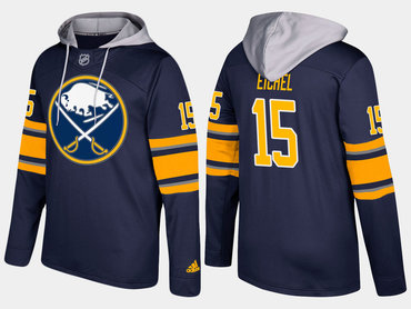 Adidas Buffalo Sabres 15 Jack Eichel Name And Number Blue Hoodie