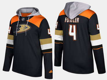 Adidas Anaheim Ducks 4 Cam Fowler Name And Number Black Hoodie