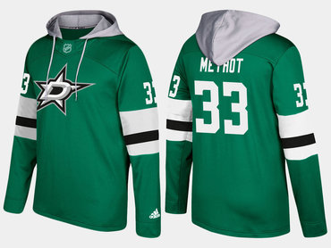 Adidas Dallas Stars 33 Marc Methot Name And Number Green Hoodie