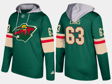 Adidas Minnesota Wild 63 Tyler Ennis Name And Number Green Hoodie