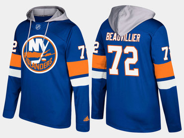 Adidas New York Islanders 72 Anthony Beauvillier Name And Number Blue Hoodie