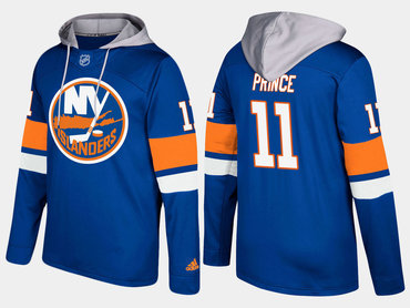 Adidas New York Islanders 11 Shane Prince Name And Number Blue Hoodie