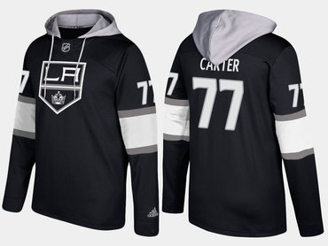 Adidas Los Angeles Kings 77 Jeff Carter Name And Number Black Hoodie