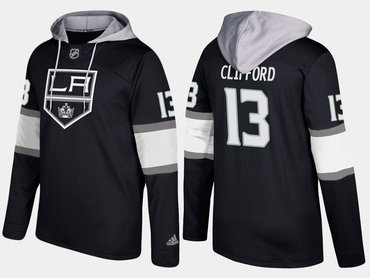 Adidas Los Angeles Kings 13 Kyle Clifford Name And Number Black Hoodie