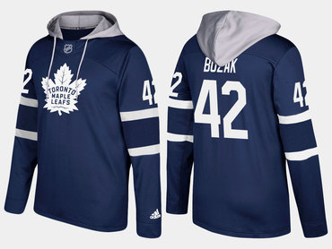 Adidas Toronto Maple Leafs 42 Tyler Bozak Name And Number Royal Hoodie