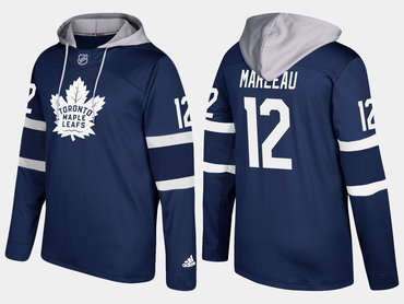 Adidas Toronto Maple Leafs 12 Patrick Marleau Name And Number Royal Hoodie