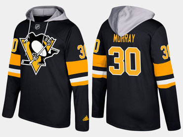 Adidas Pittsburgh Penguins 30 Matt Murray Name And Number Black Hoodie