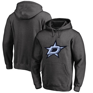 Dallas Stars Dark Gray Men's Customized All Stitched Pullover Hoodie