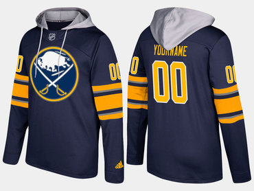 Adidas Sabres Men's Customized Name And Number Blue Hoodie