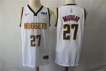 Denver Nuggets 27 Jamal Murray White Nike Swingman Jersey