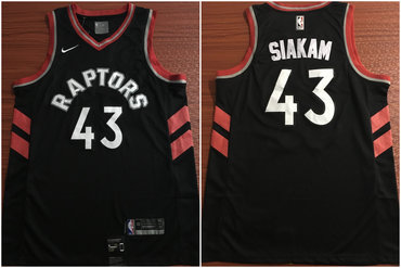 Toronto Raptors 43 Pascal Siakam Black Nike Swingman Jersey