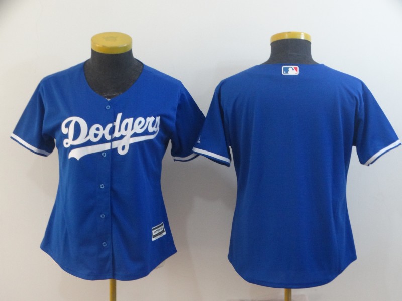 Dodgers Blank Royal Women Cool Base Jersey