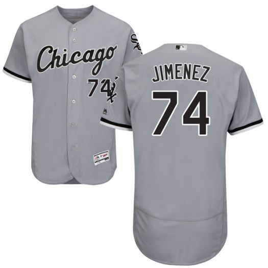 Men's Chicago White Sox #74 Eloy Jimenez Gray Flexbase Jersey