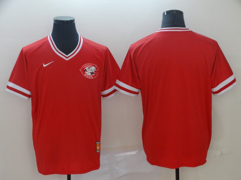 Men's Cincinnati Reds Blank Red Throwback Jersey