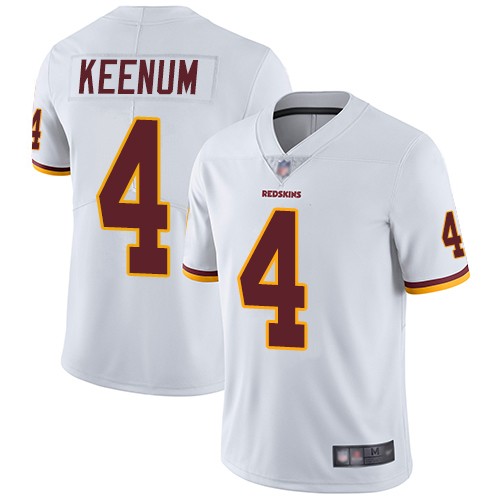 Men's Nike Washington Redskins 4 Case Keenum White Vapor Untouchable Limited Jersey