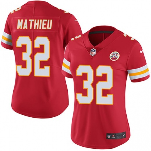 Women Kansas City Chiefs 32 Tyrann Mathieu Red Vapor Untouchable Limited Jersey