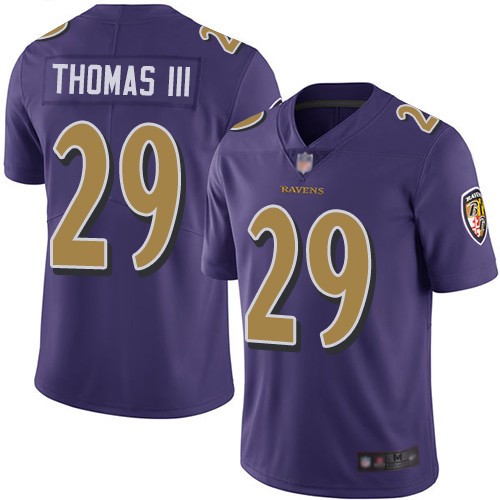 Nike Ravens 29 Earl Thomas III Purple Color Rush Limited Jersey