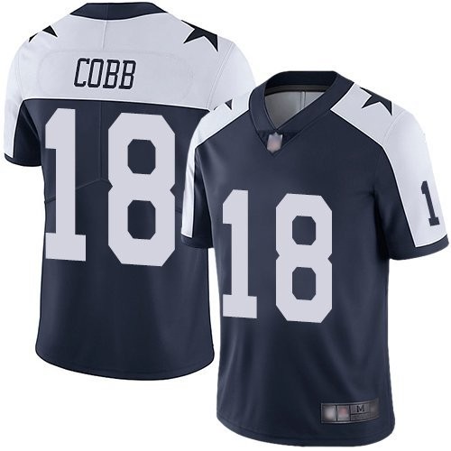 Nike Cowboys 18 Randall Cobb Navy Throwback Vapor Untouchable Limited Jersey