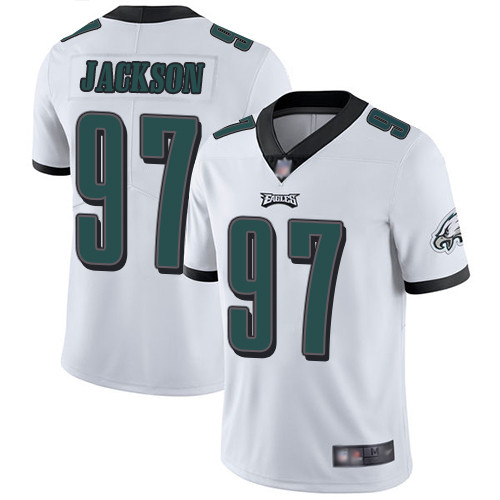 Men's Philadelphia Eagles #97 Malik Jackson White Men's Stitched Football Vapor Untouchable Limited Jersey