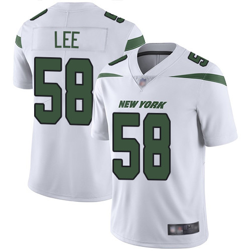 New York Jets #58 Darron Lee White Men's Stitched Football Vapor Untouchable Limited Jersey