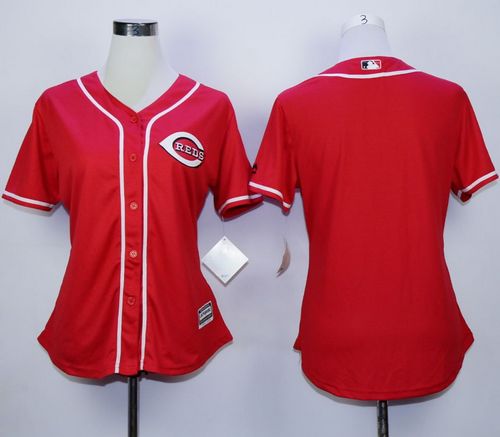 Reds Blank Red Alternate Cool Base Women's Stitched Baseball Jersey